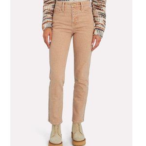 Frame Le Sylvie Slender Straight Sand Jeans